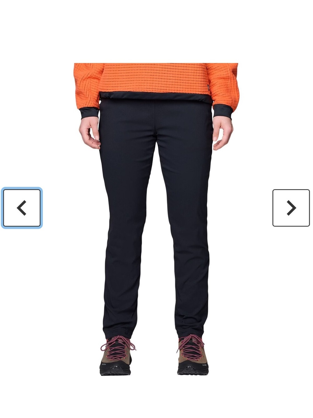 Mountain Hardwear Dynama Lined Pant Black Drawstring Waist Women’s size XL - Picture 13 of 16